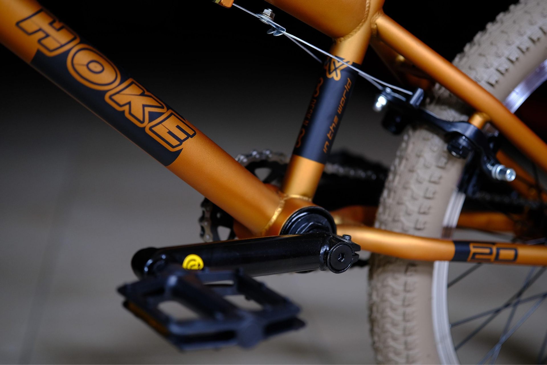Тормоз U-Brake задний и V-Brake передний HOKE BMX Step L2 матовый золотой